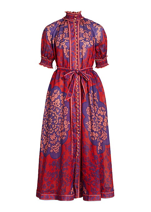 Chic Puff Sleeve Maxi Dress