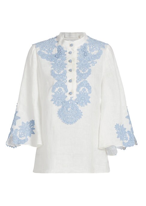 Embroidered Charm Top