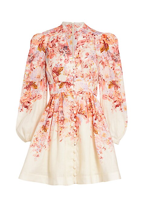 Floral V-Neck Mini Dress