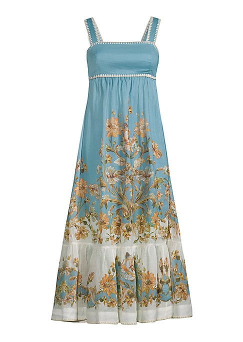 Floral Cut-Out Midi Dress
