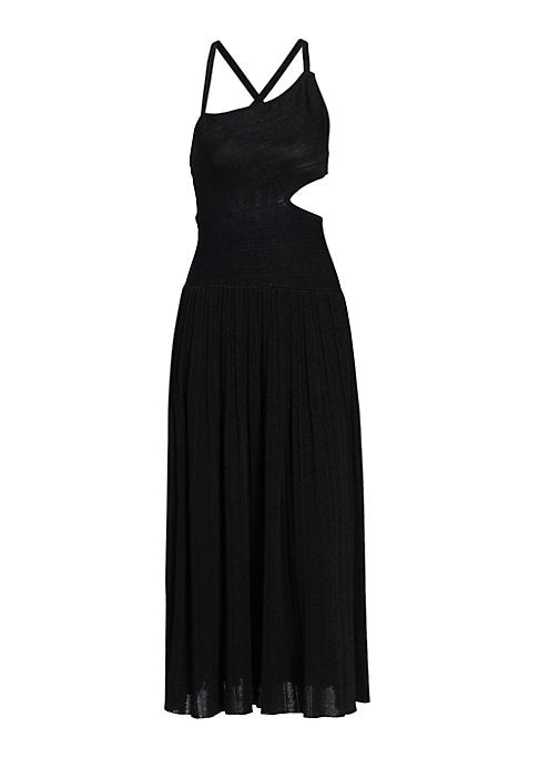 Asymmetric Charm Midi Dress