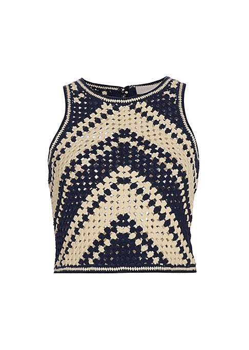 Chevron Charm Crochet Top