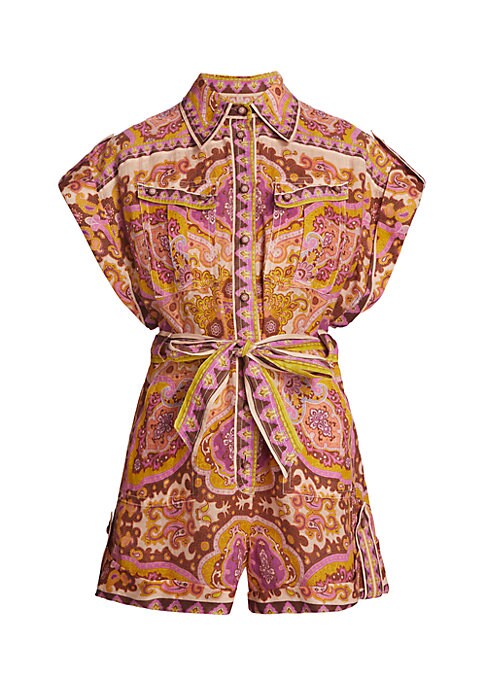 Paisley Linen Jumpsuit