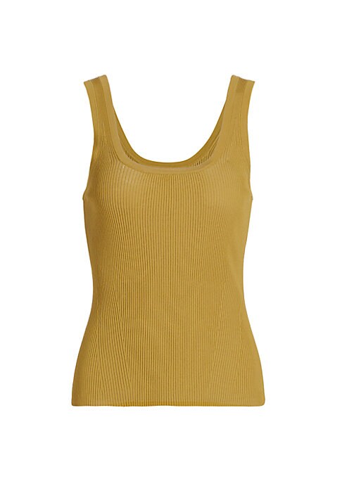 Scoop Neck Ribbed Tank