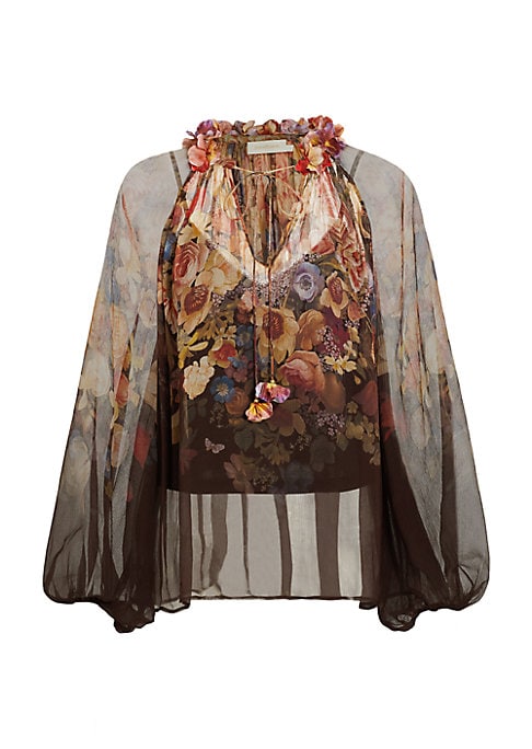 Petal Bloom Silk Top