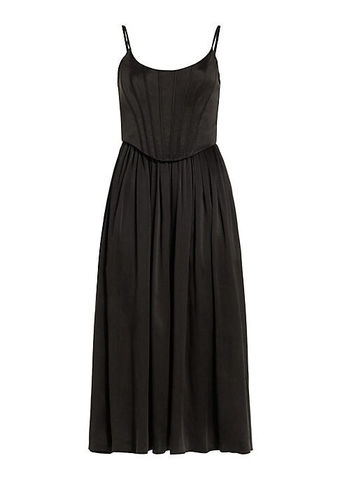 Elegant Silk A-Line Dress