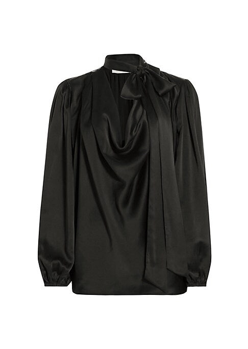 Elegant Silk Cowl Blouse