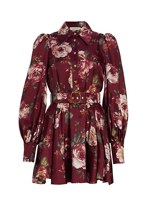 Petal Silk Shirtdress