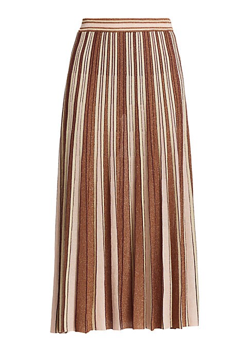 Shimmer Stripe Knit Skirt