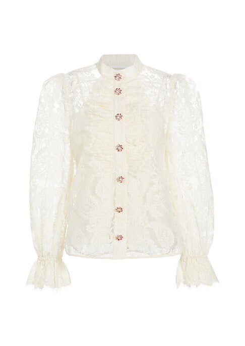 Floral Lace Elegance Blouse