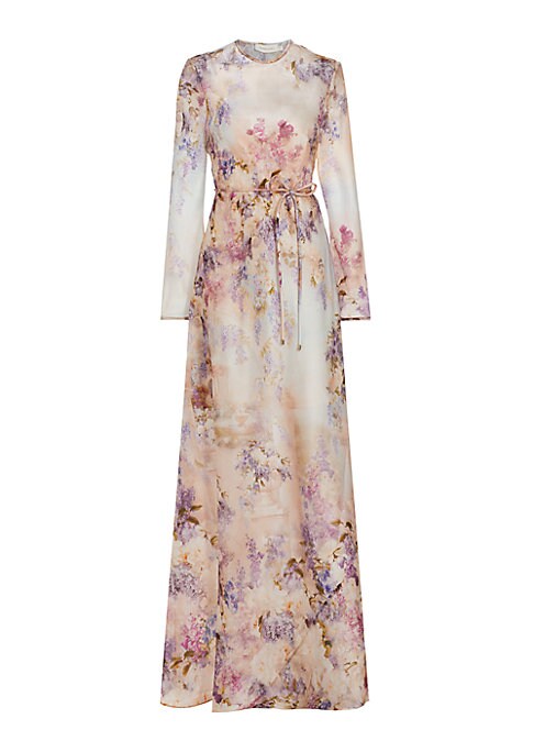 Floral Dream Silk Gown