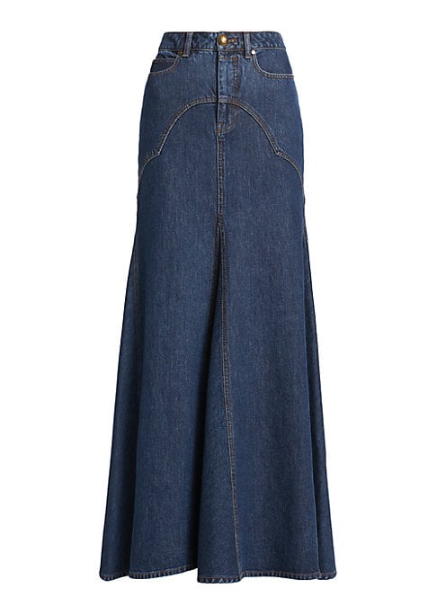 Western Chic Denim Skirt