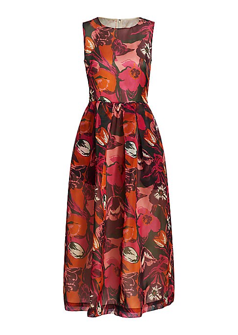 Tulip Silk Midi Dress