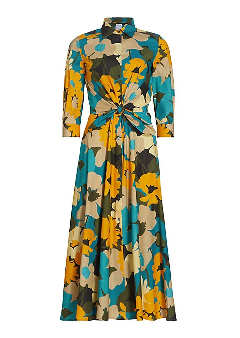 Floral Maxi Shirt Dress