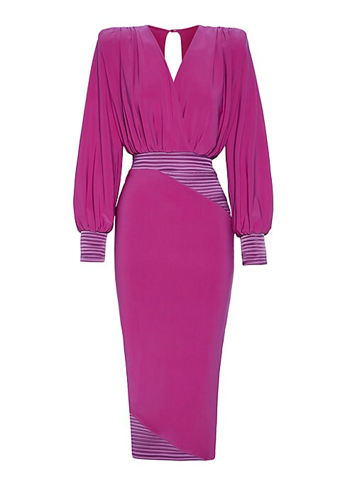 Balloon Sleeve Midi Elegance