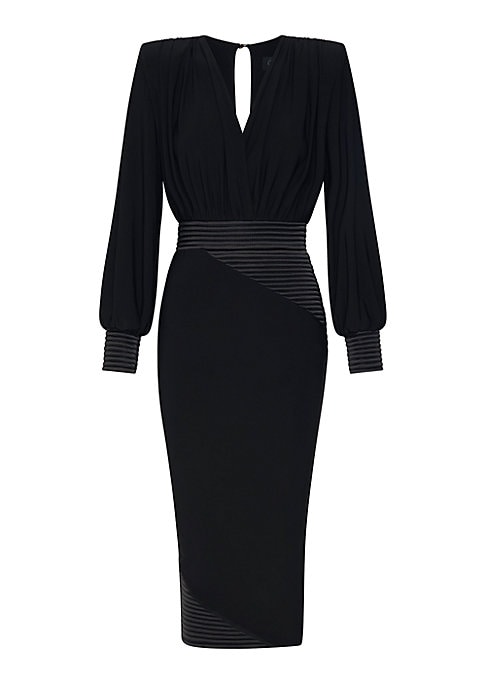 Balloon-Sleeve Elegance Dress