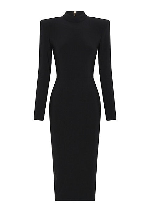 Sleek Midi Jersey Dress