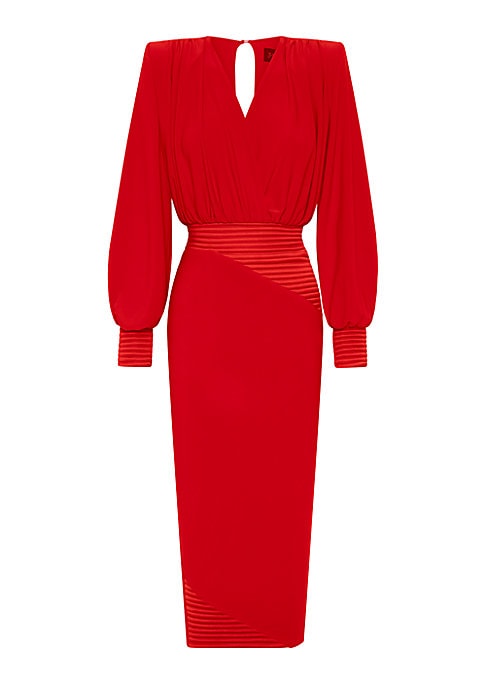 Elegant Keyhole Midi Dress