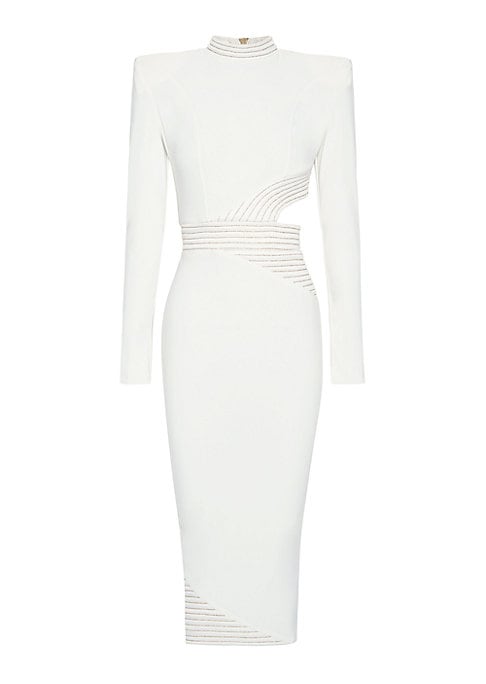 Chic Cut-Out Midi-Dress