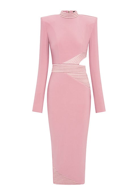 Cut-Out Elegance Midi Dress