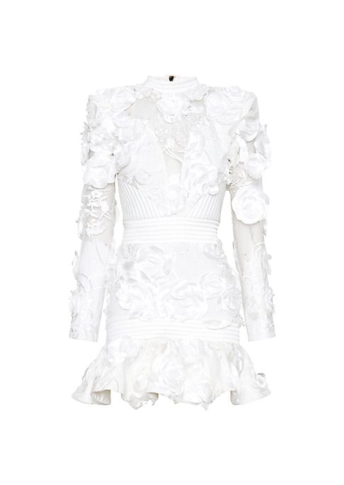 Floral Cutout Mini Dress