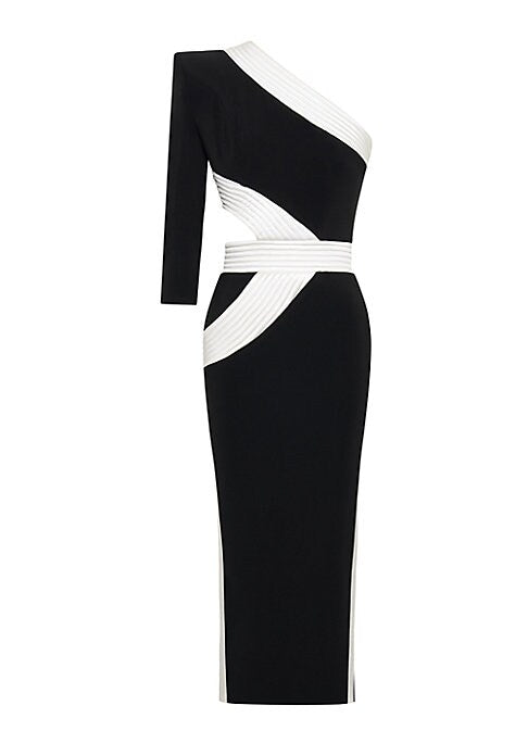 Satin Chic Midi Dress