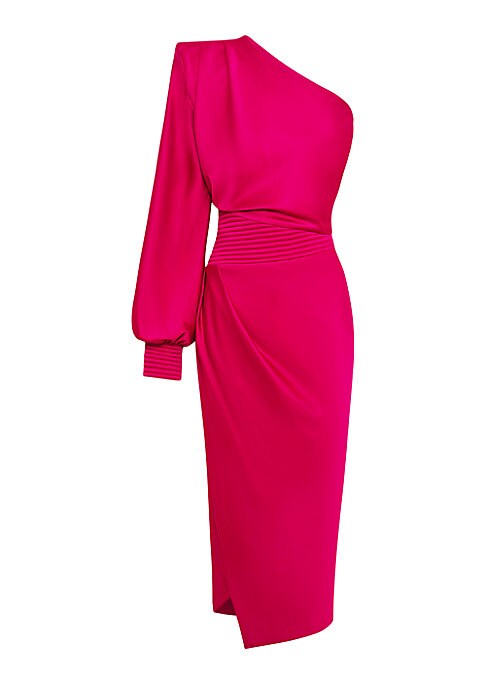Satin Chic Midi Dress