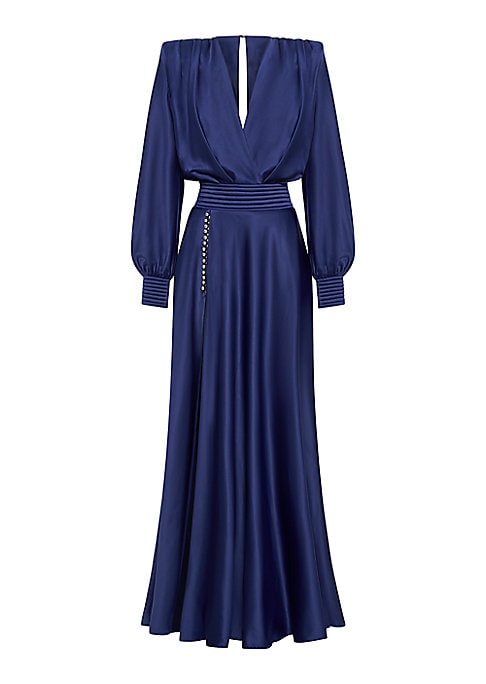 Elegant Satin Evening Gown