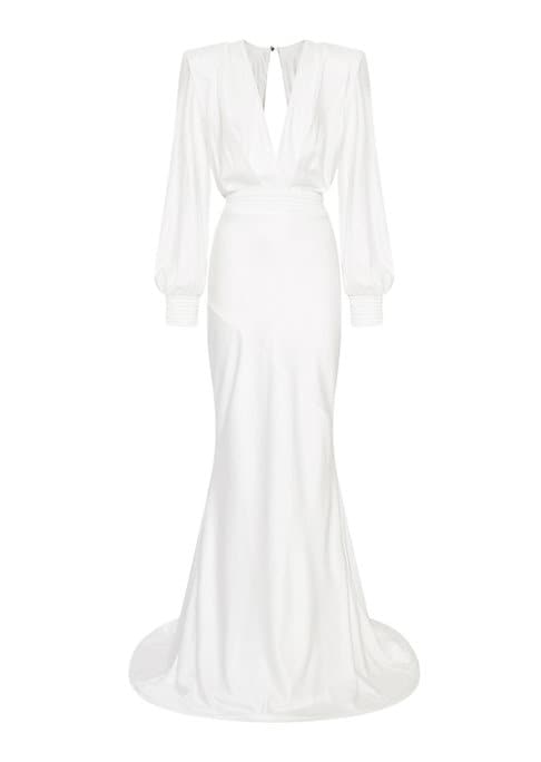 Elegant V-Neck Gown