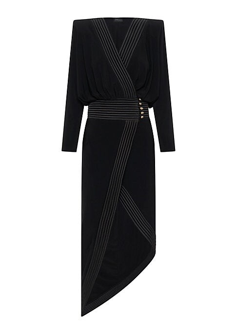 Chic Asymmetrical Wrap Dress