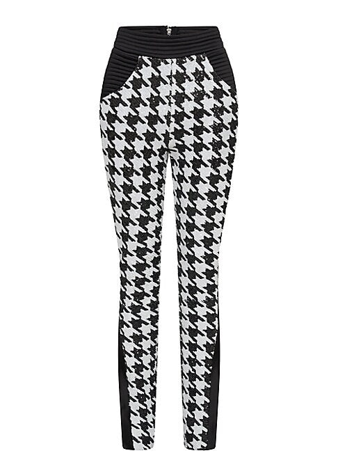 Sequined Houndstooth Elegance