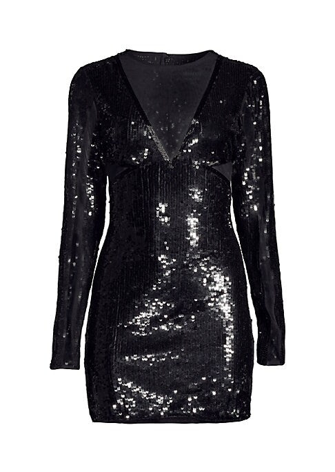 Glimmering V-Neck Dress