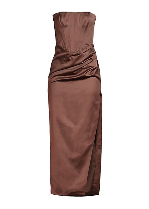 Satin Elegance Midi Dress