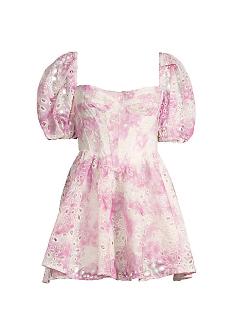 Tie-Dye Corset Mini Dress