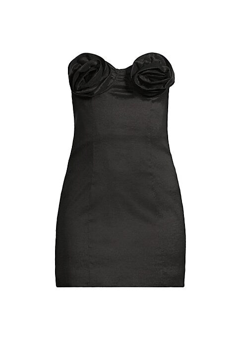 Rosette Sweetheart Mini Dress
