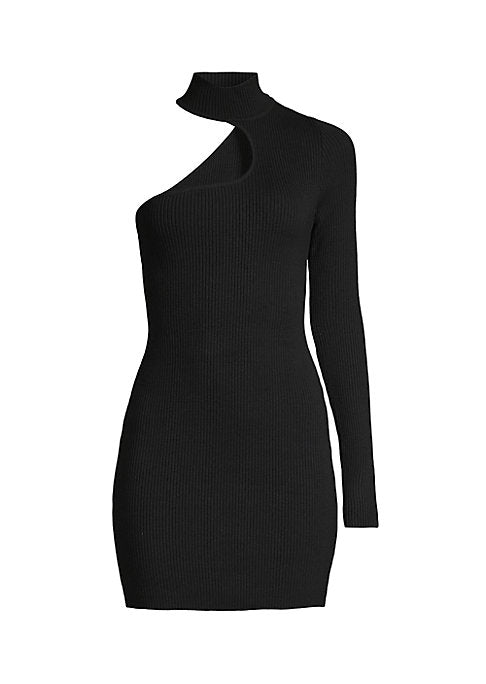 Asymmetric Knit Dress