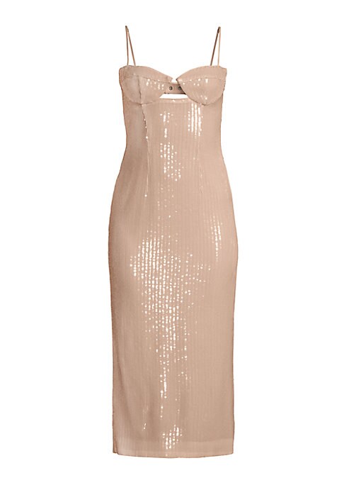 Glimmer Cut-Out Midi Dress