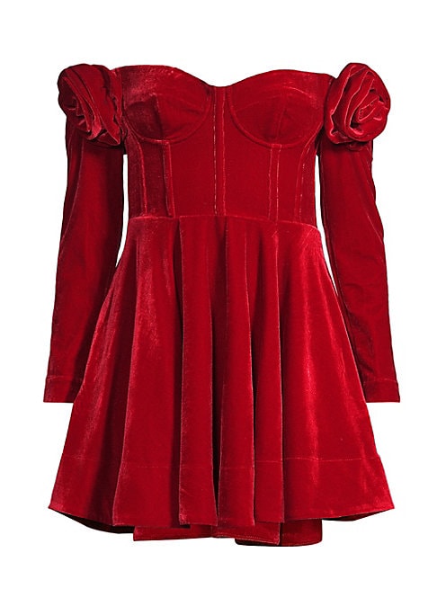 Velvet Flare Minidress