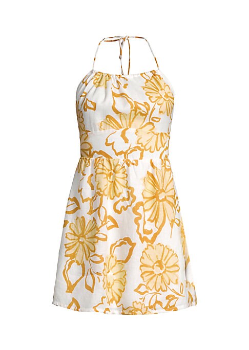 Floral Halter Mini Dress