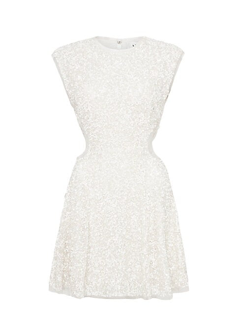 Shimmering Cut-Out Minidress
