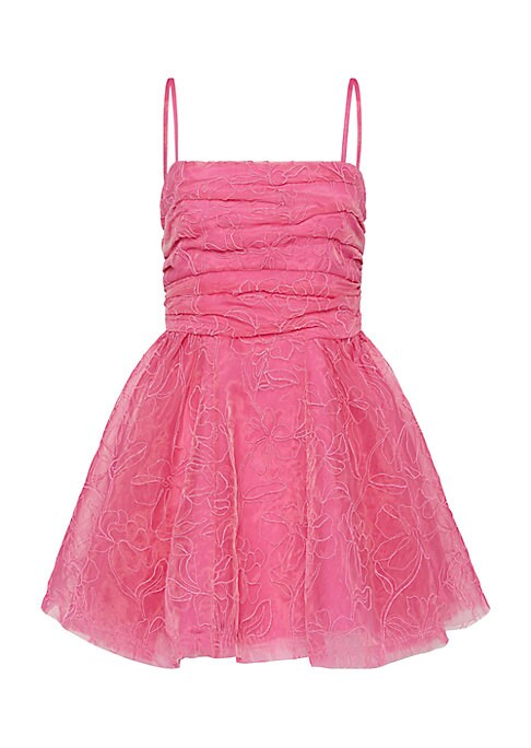 Floral Lace Fit-and-Flare Dress