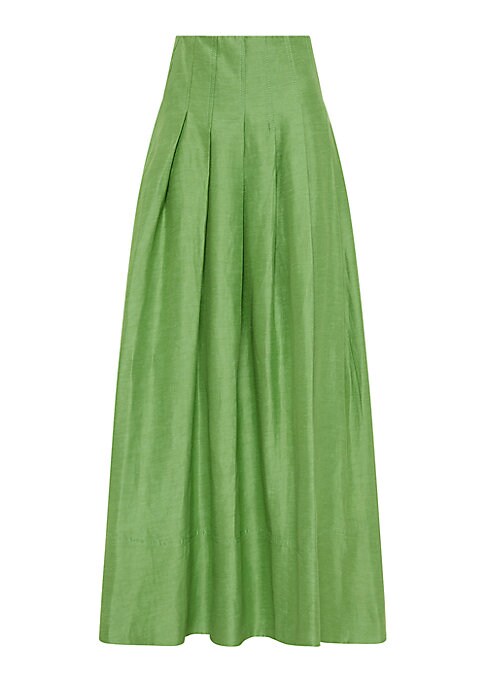 Pleated Luxe Midi Skirt