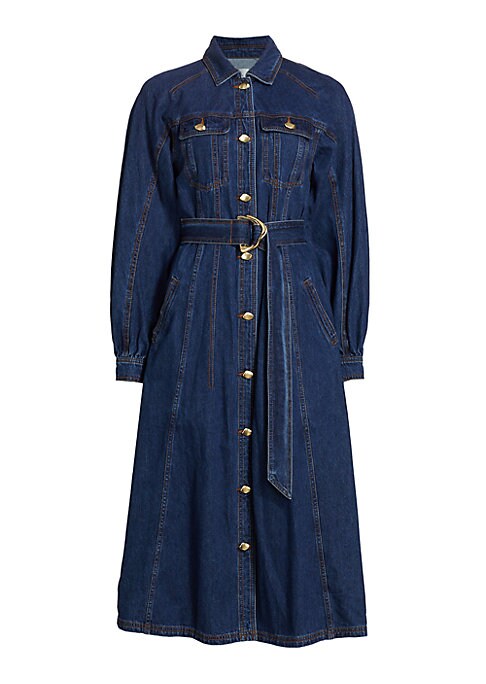 Denim A-Line Shirtdress