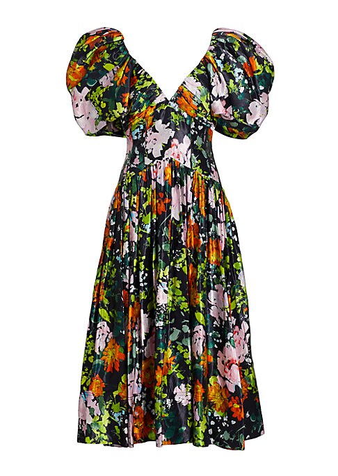 Floral Plunge Dress