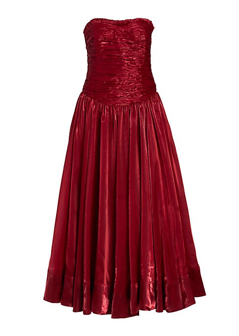 Chic Pleated Midi Dress