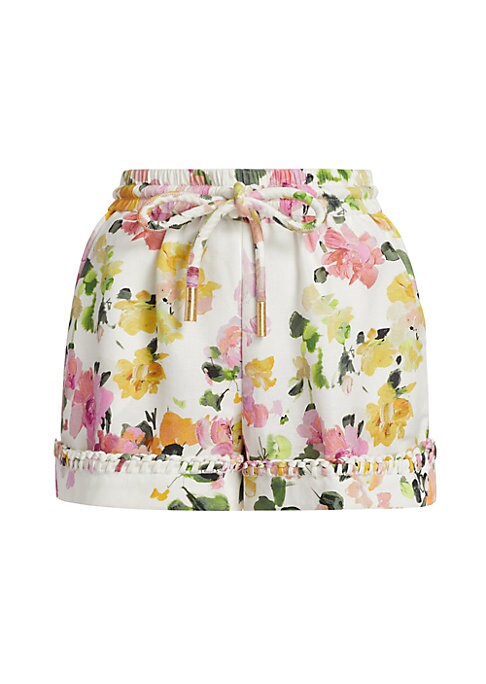 Floral Drawcord Shorts