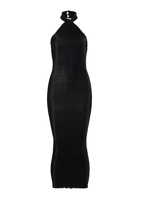 Twisted Satin Slip Dress