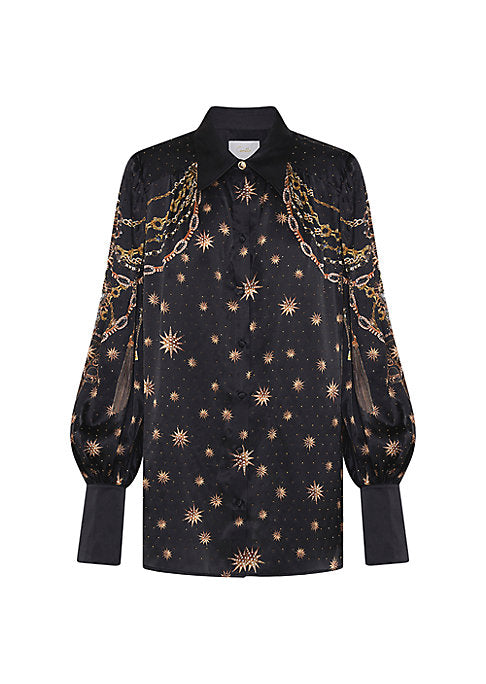 Starry Silk Charm Blouse