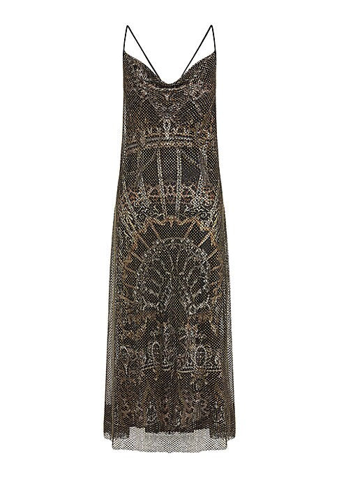 Silk Elegance Midi Dress
