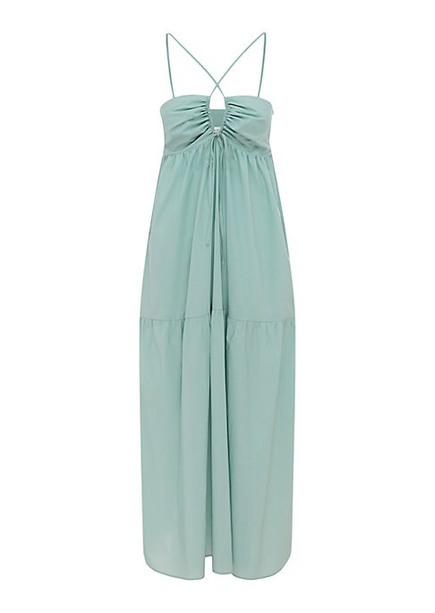 Keyhole Cotton Maxi Dress